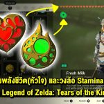 วิธีเพิ่มพลังชีวิต(หัวใจ) และวงล้อ Stamina สูงสุดใน The Legend of Zelda: Tears of the Kingdom