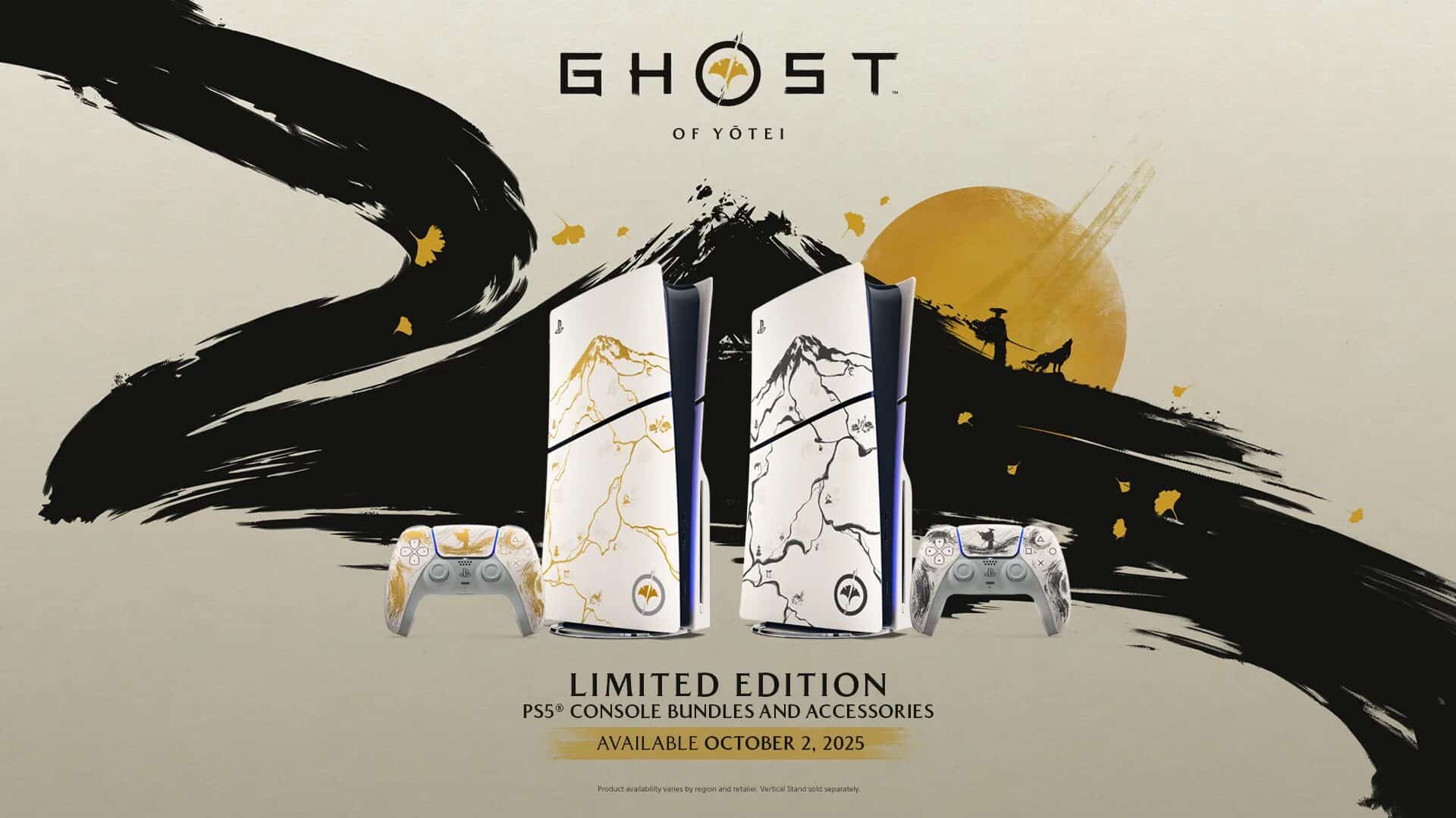 Sony เปิดตัว Bundle พิเศษ PS5: Ghost of Yotei Limited Edition สุดสวยงาม สองสีพิเศษให้สะสม