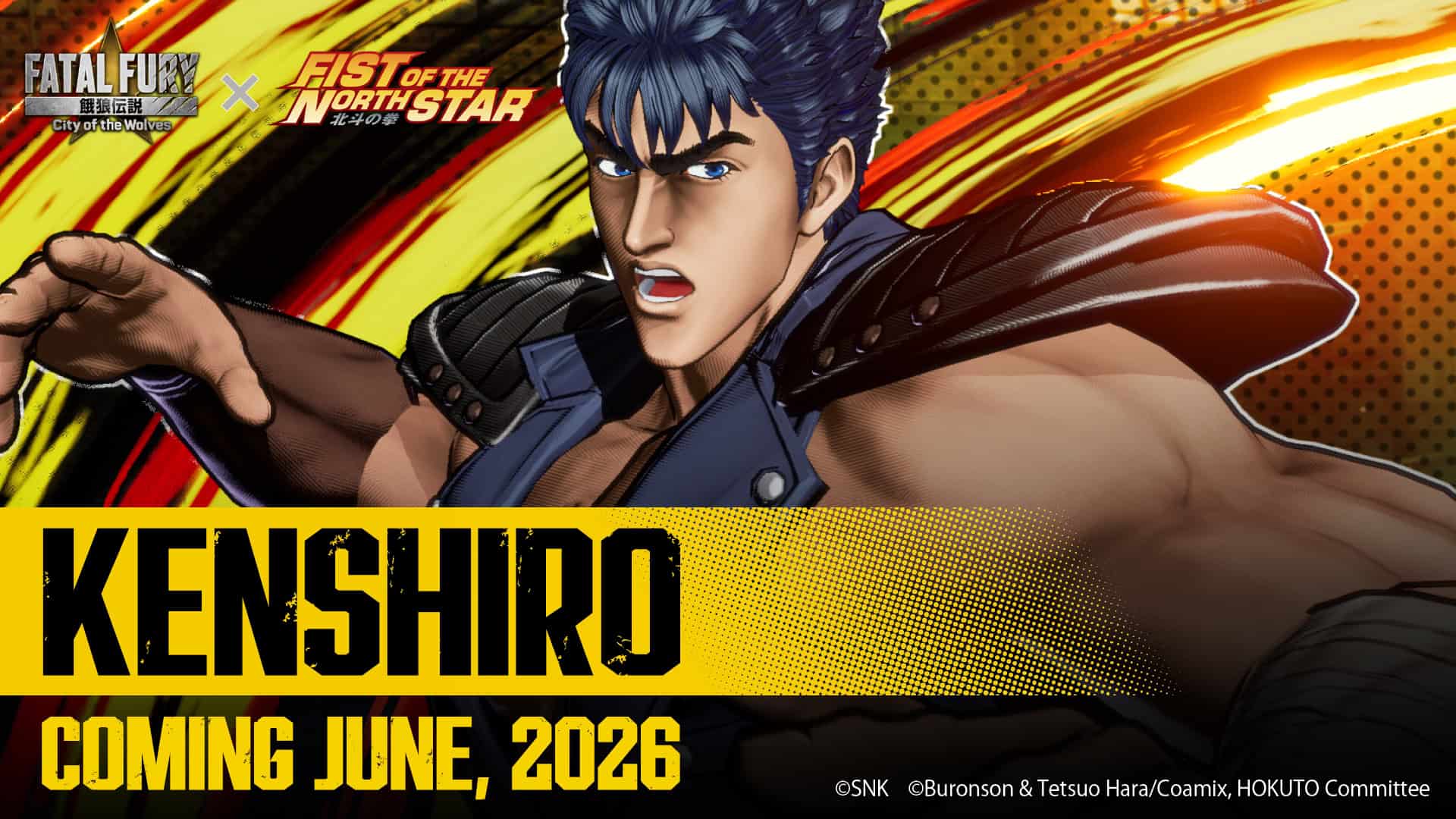 “แกน่ะ ตายไปแล้ว!” Kenshiro จาก Fist of the North Star เตรียมบุก FATAL FURY: City of the Wolves เดือนมิถุนายนนี้